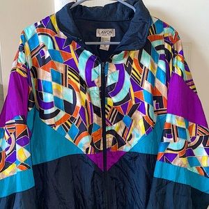 Super VINTAGE LAVON by cheerful crop windbreaker